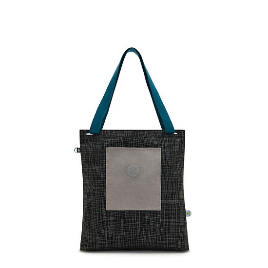 Bolso Tote Kipling Annas Negros Grises | MX 1439GS